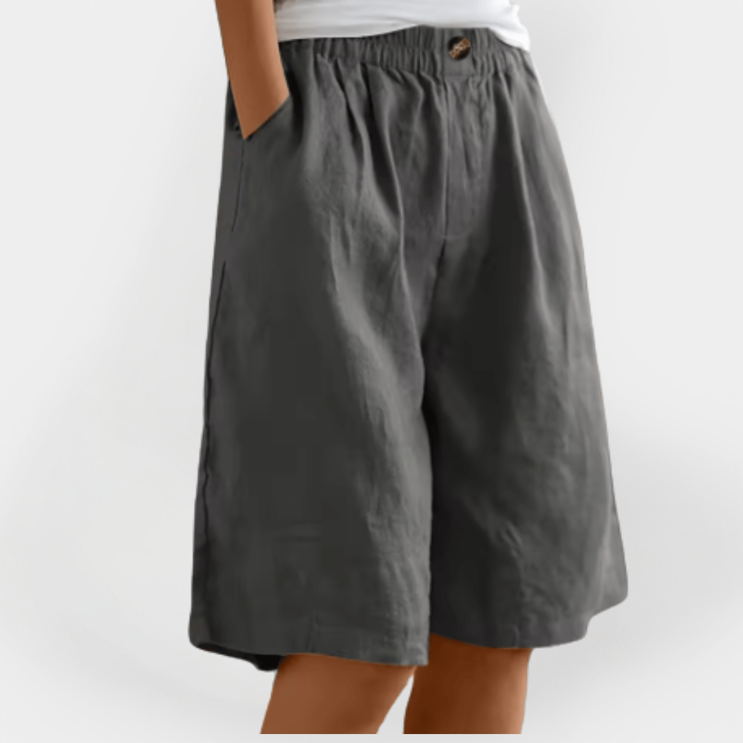 Loose Shorts with Elastic Waist – Lightweight Comfort for Everyday and Summer