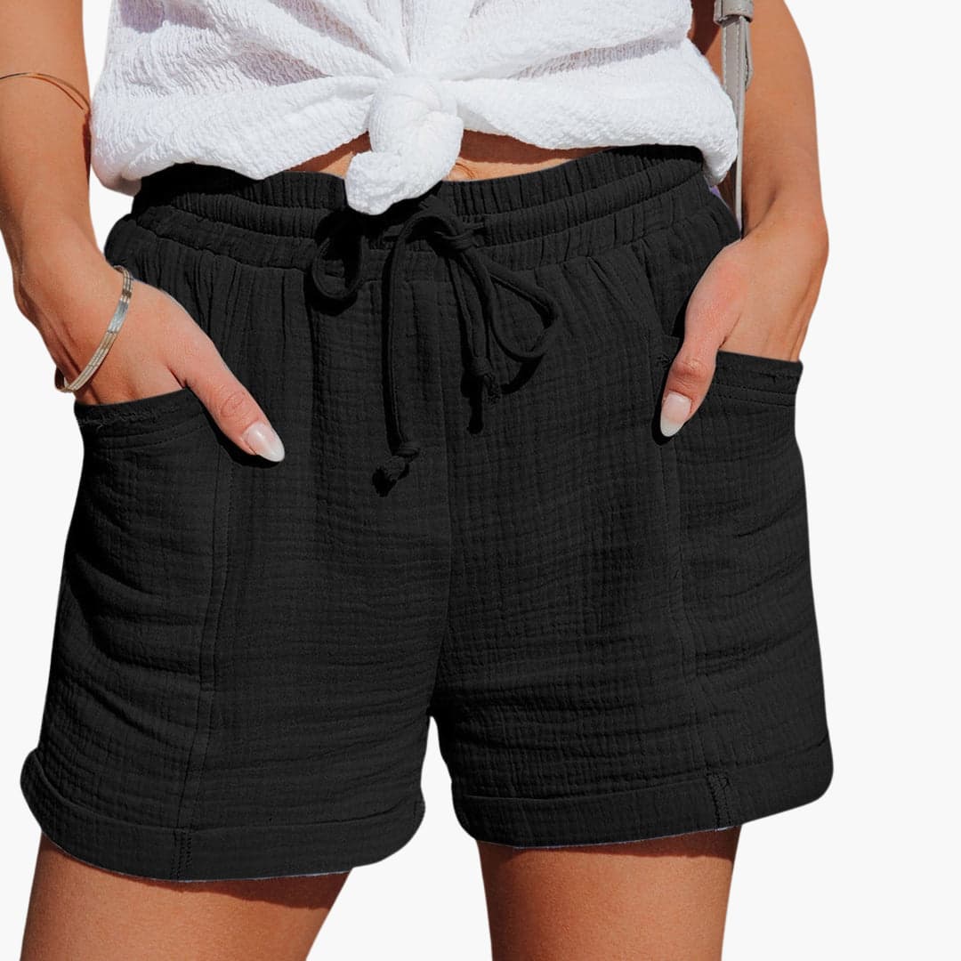 Soft Shorts with Drawstring and Elastic Waist – Comfort for Summer