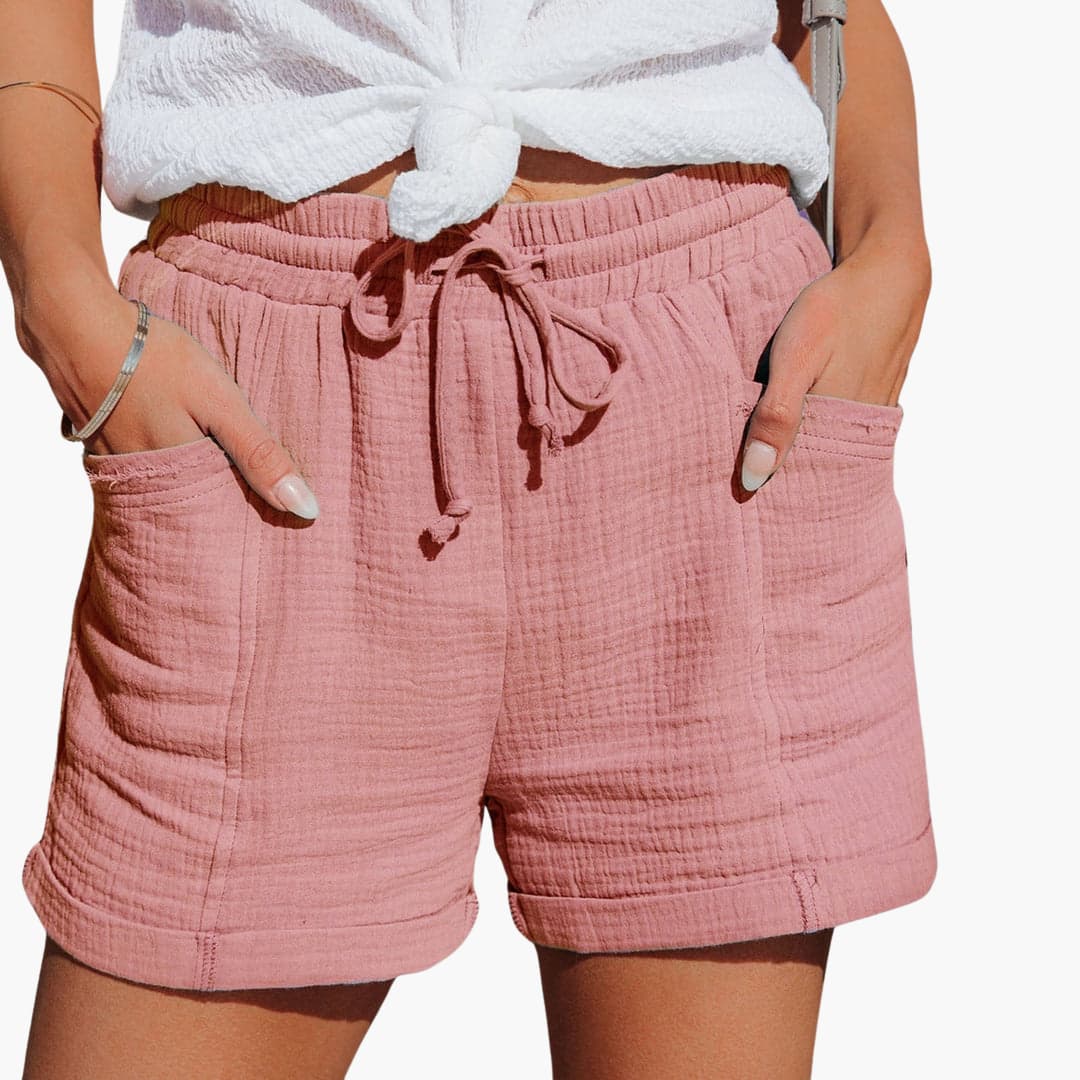 Soft Shorts with Drawstring and Elastic Waist – Comfort for Summer