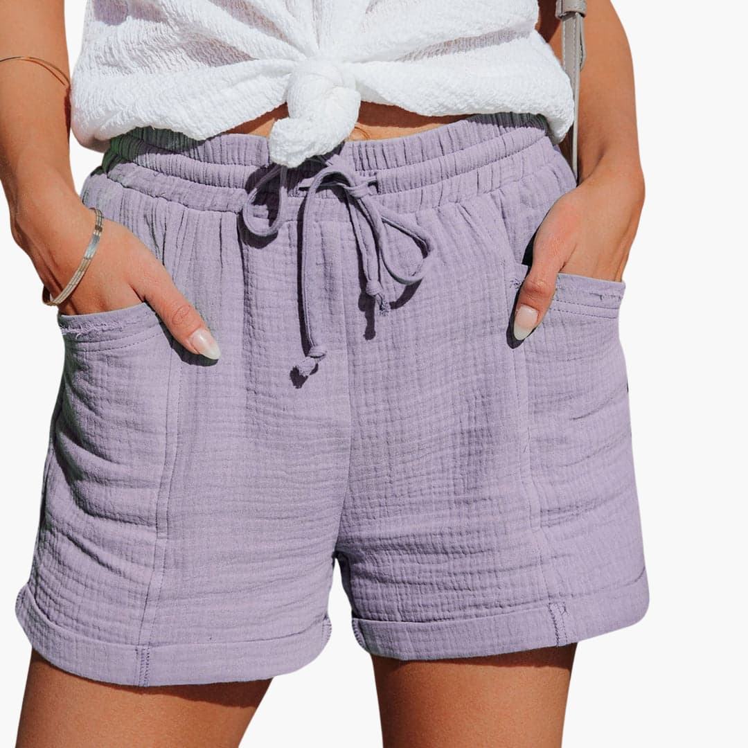Soft Shorts with Drawstring and Elastic Waist – Comfort for Summer